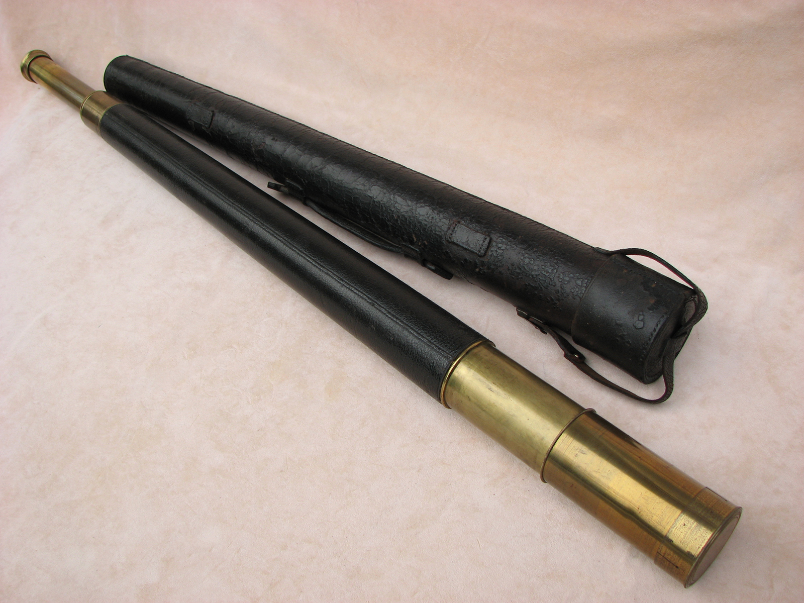 Dollond 19th century Naval telescope with Benetfink case